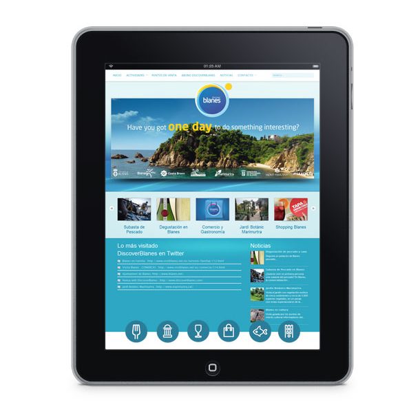 Web turismo Blanes, Girona