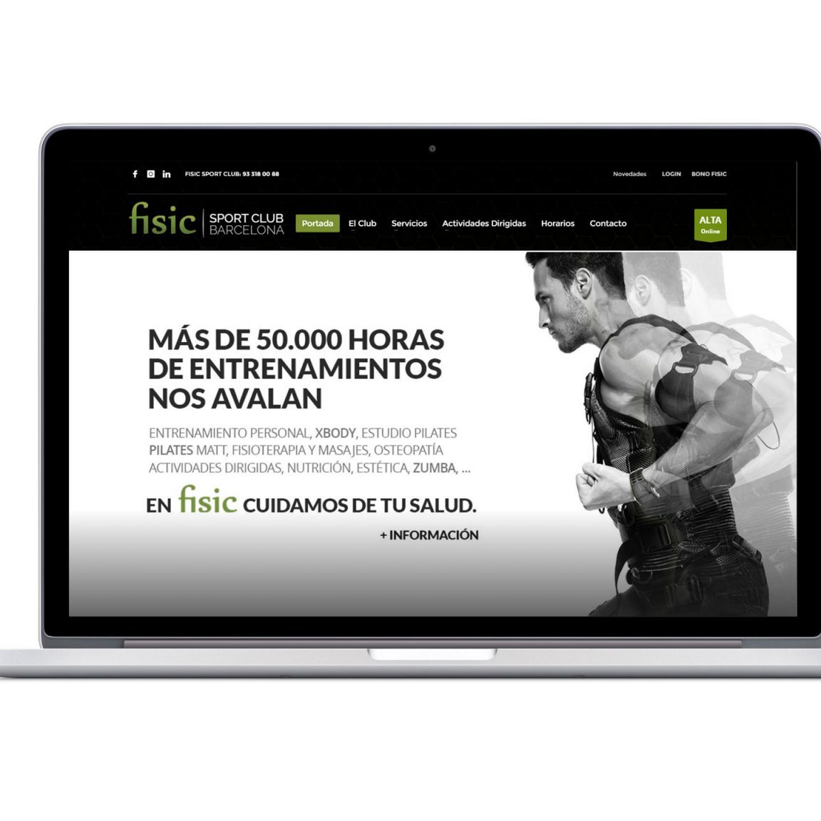 Diseño web gimnasio